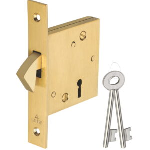BRASS DEAD LOCK SLIDING 4 LEVER 62MM